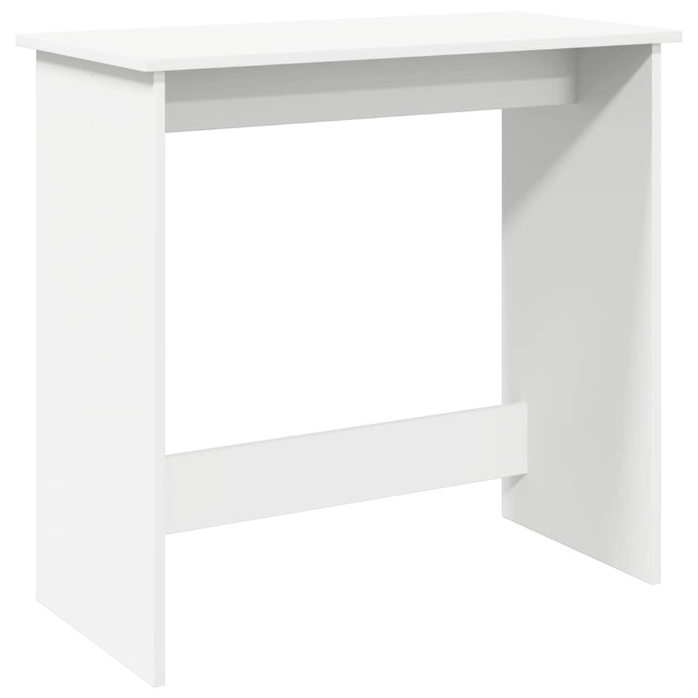 Bureau blanc 80x40x75 cm bois d'ingénierie