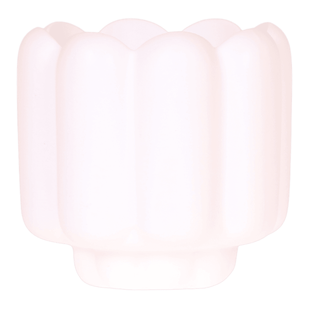Cache-pot retro blanc - ø12 cm x h15 cm