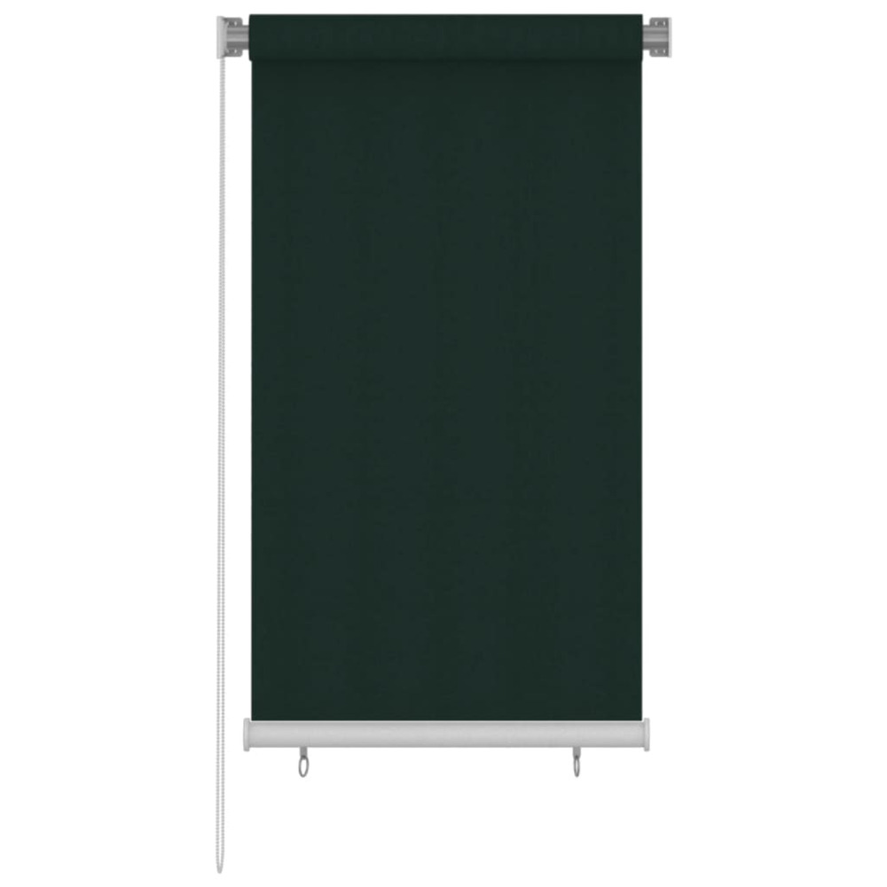 Store roulant d'extérieur 80x140 cm vert foncé pehd