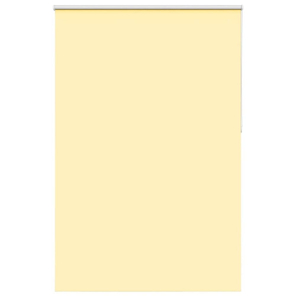 Store enrouleur occultant jaune largeur du tissu 141,6 cm