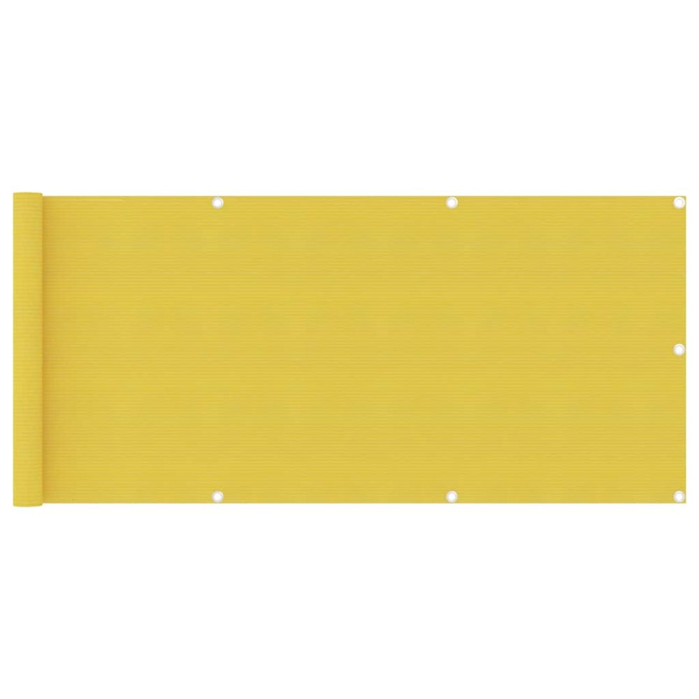 Écran de balcon jaune 75x400 cm pehd