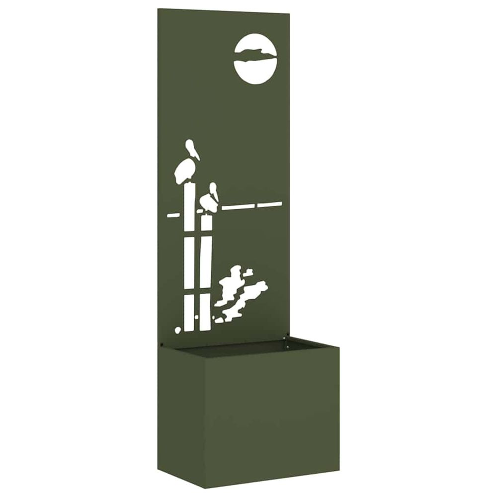Écran de confidentialité de jardin vert olive 50 x 32 x 150 cm