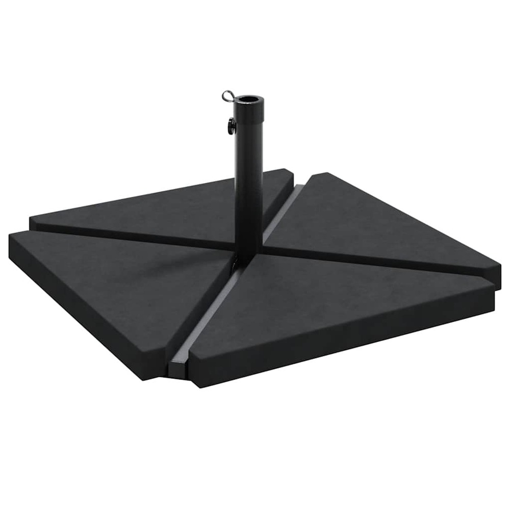 Ensemble de bases de parasols de jardin 5 pcs granit et acier