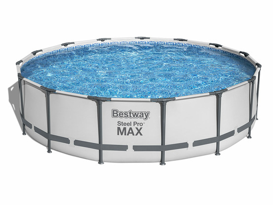 Piscine tubulaire steel pro max ronde 4,57 x 1,07 m