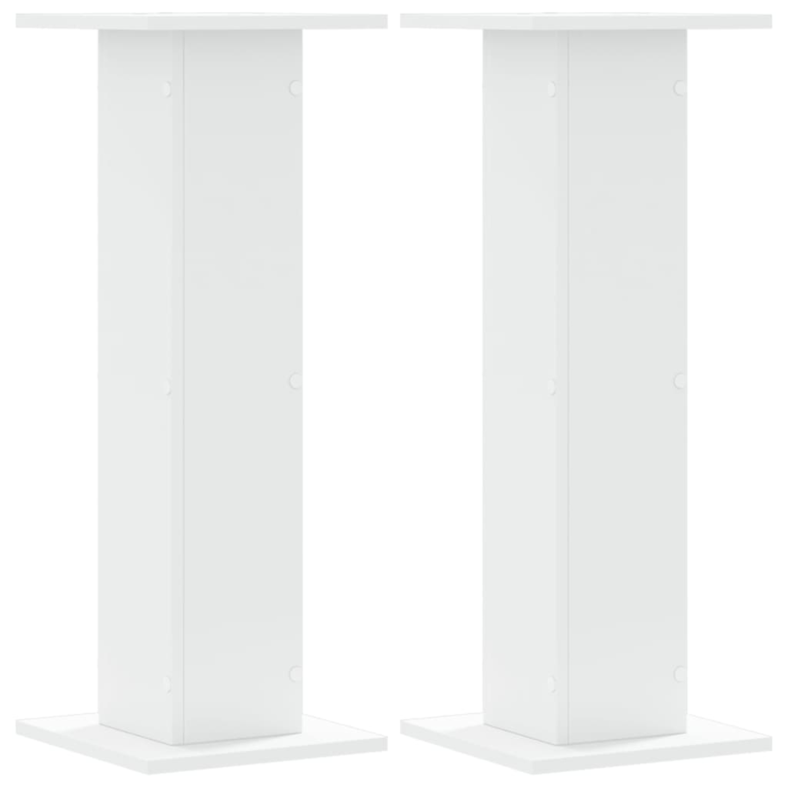 Supports pour plantes 2 pcs blanc 30x30x80 cm bois d'ingénierie
