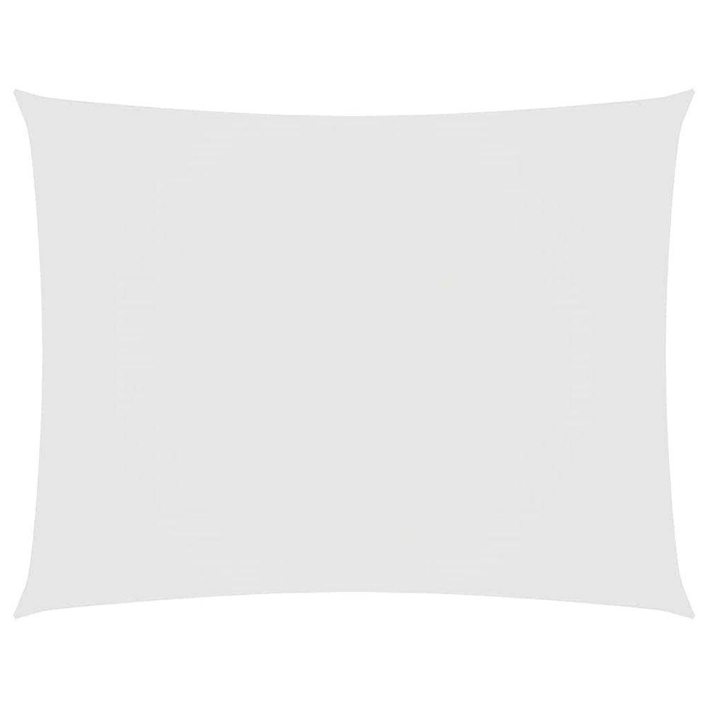 Voile de parasol tissu oxford rectangulaire 6x7 m blanc