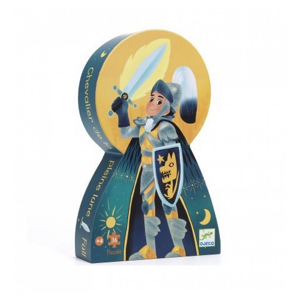 Puzzle 36 pcs silhouette chevalier de la pleine lune