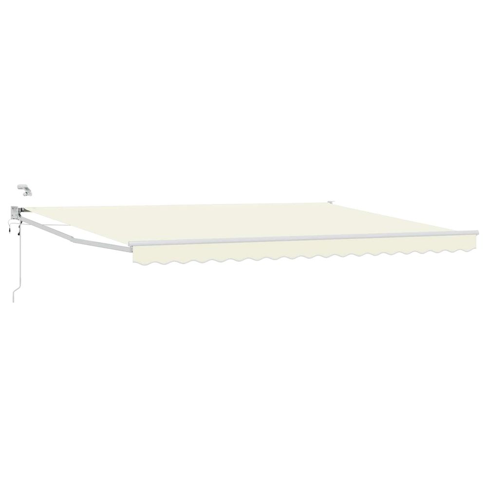 Auvent rétractable électrique crème 5 x 3 m