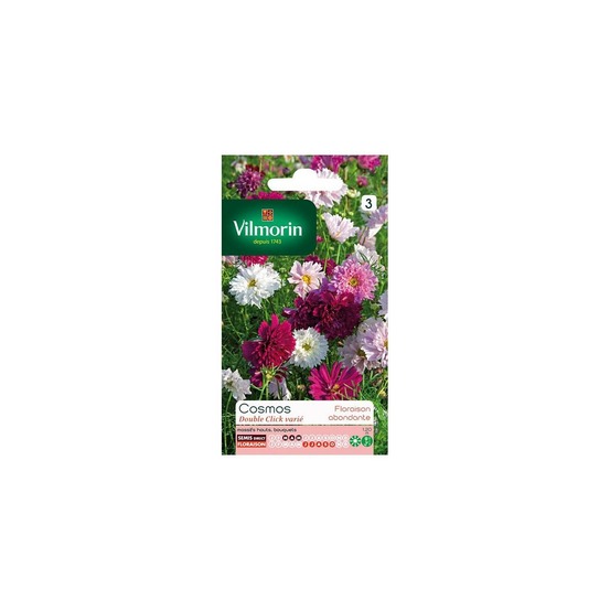 Sachet graines cosmos double click varié
