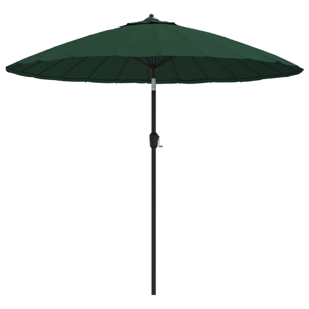 Parasol d'extérieur avec mât en aluminium 270 cm vert