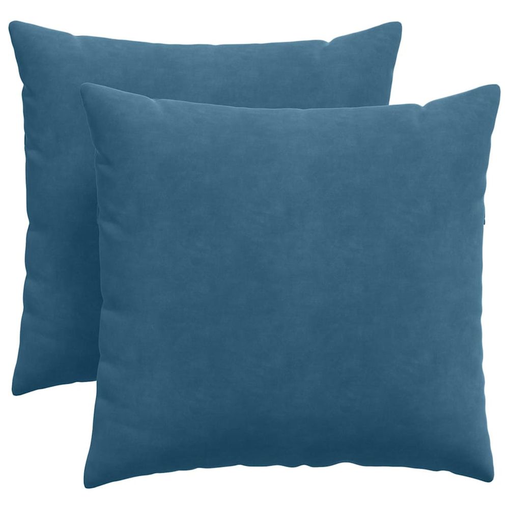 Coussins de canapé 2 pcs bleu 45 x 45 cm