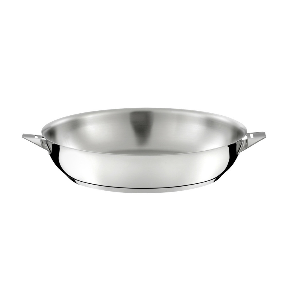 Eclipse - poêle 28cm inox finition miroir