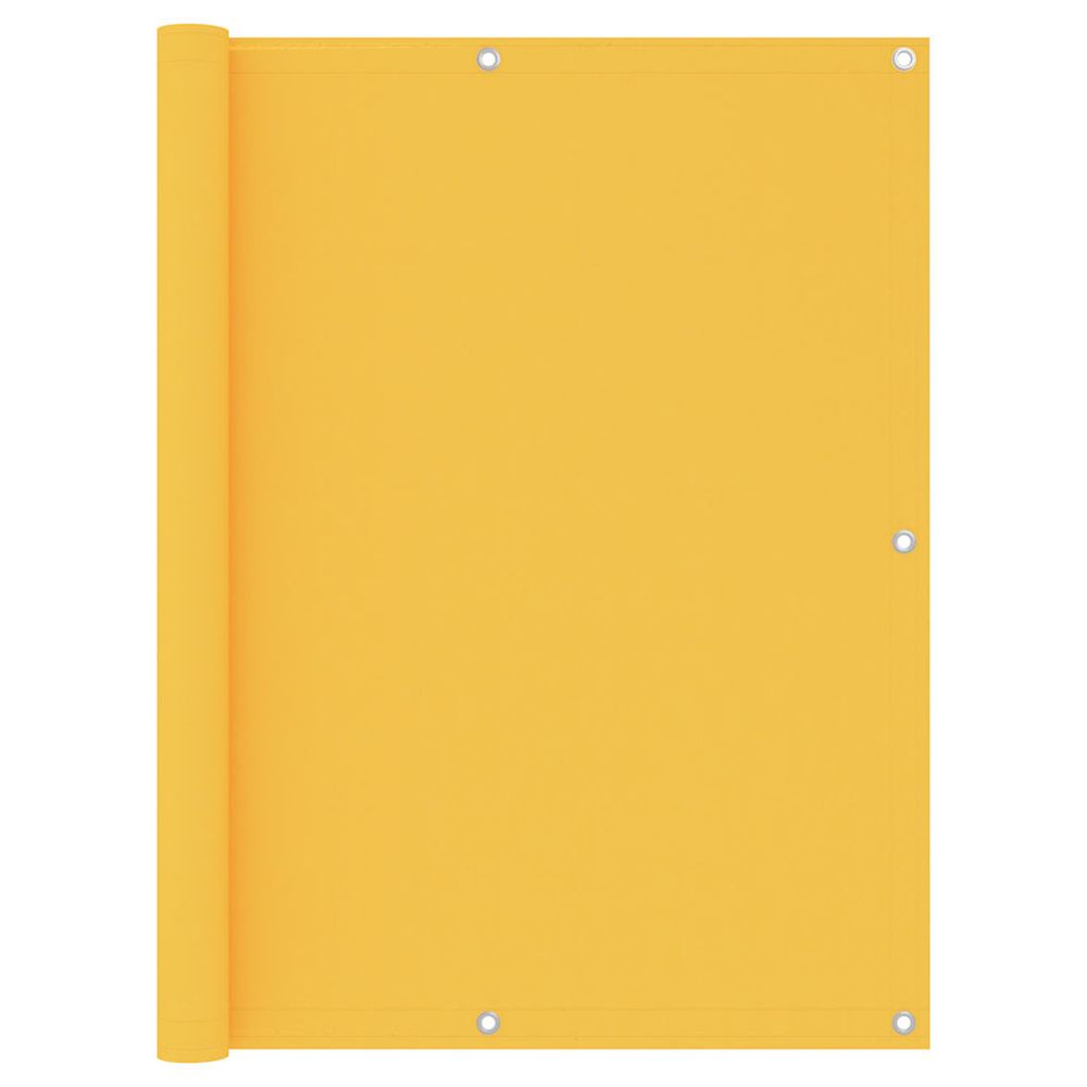 Écran de balcon jaune 120x500 cm tissu oxford