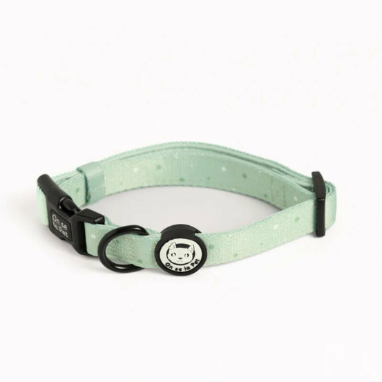 Collier confort pour chien rembourré et résistant - vert pastel - taille l