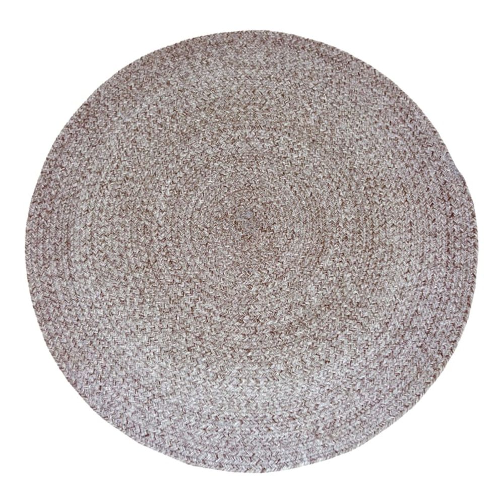 Tapis extérieur corfu rond 180x180 marron