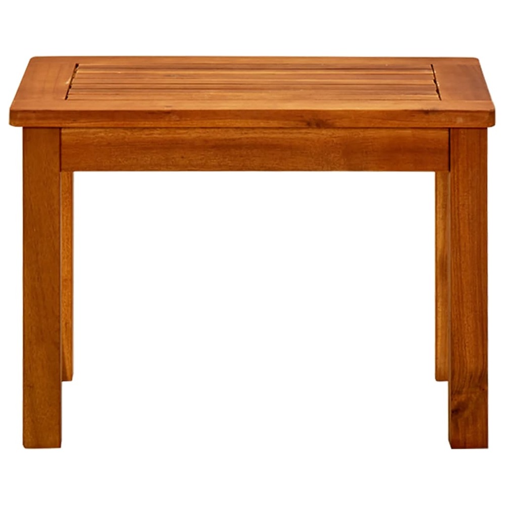 Table basse de jardin 50x35x36 cm bois solide d'acacia