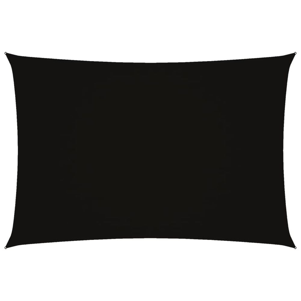 Voile de parasol tissu oxford rectangulaire 2,5x4,5 m noir