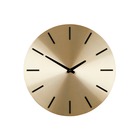 Mica decorations - horloge en aluminium doré d35,7