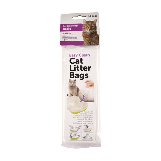 Lot de 10 sacs hygiène pour bac à litière pour chat