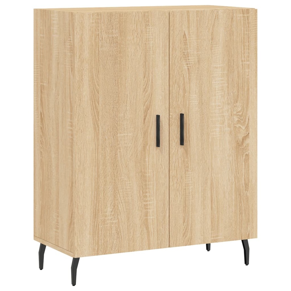 Buffet bahut commode armoire meuble de rangement organisateur cuisine salle de séjour salon sonoma 69,5 x 34 x 90 cm bois d'i