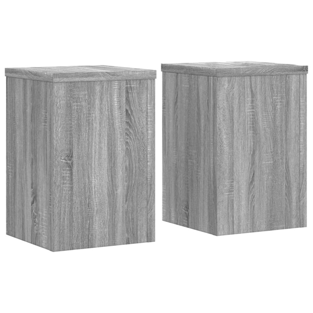 Support de plante 2 pièces sonoma gris 25 x 25 x 35 cm