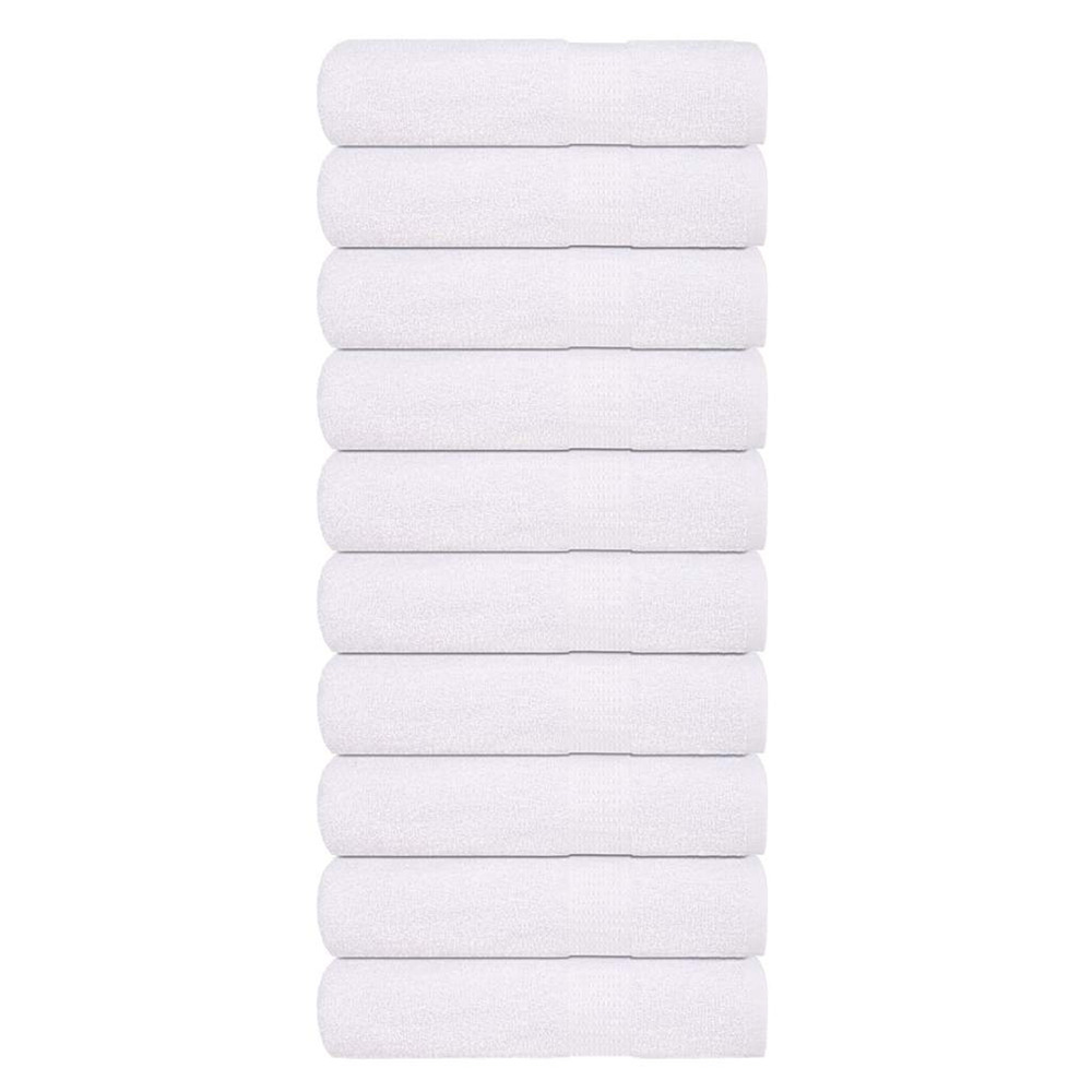 Serviettes de bain 10 pcs frogn blanc 100x150 cm 100% coton