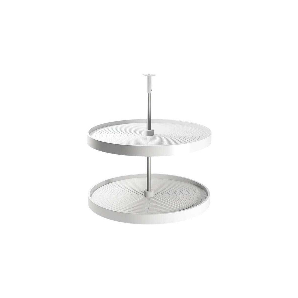 Jeu de plateaux circulaires pour meuble de cuisine shelvo blanc