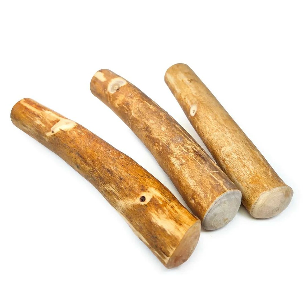 Pack découverte (3 bâtons) à mâcher en bois de cannelle de java, taille s, jouet exclusif et parfumé pour petit chien (-8kg)