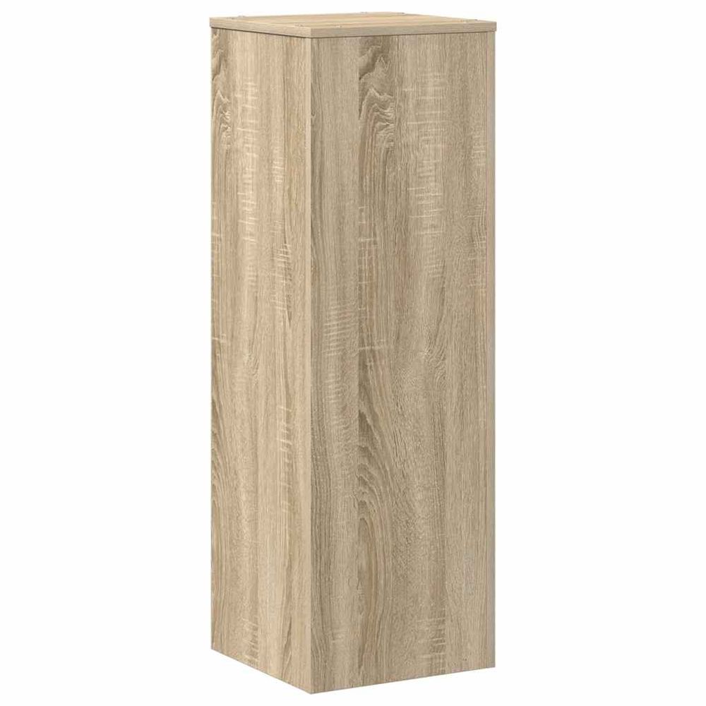 Support pour plantes chêne sonoma 33x33x100cm bois d'ingénierie
