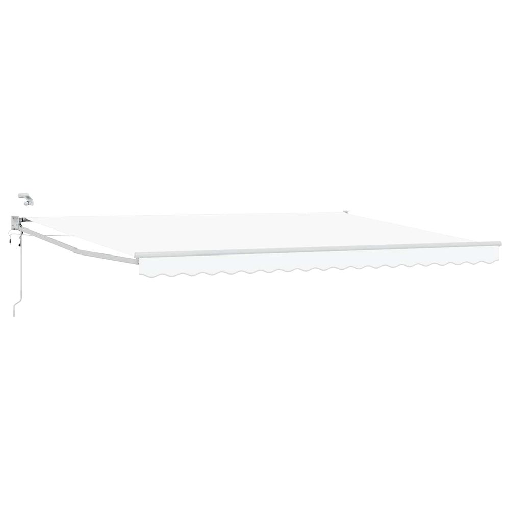 Auvent rétractable électrique blanc 4 × 3 m