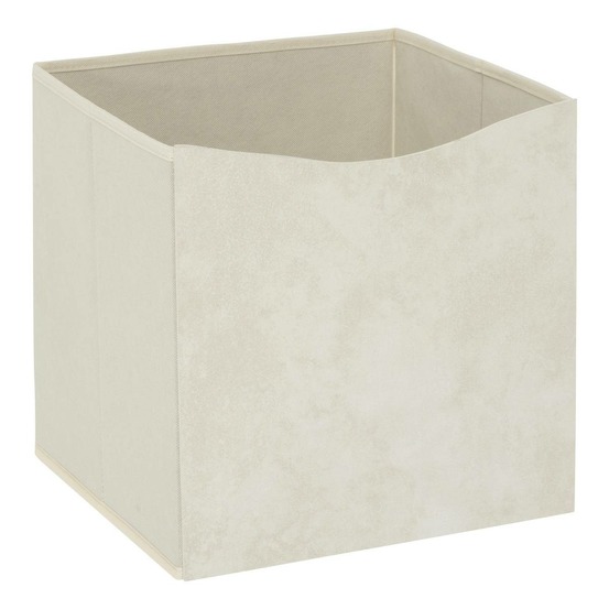 5five - boîte mix'n modul 31x31cm beige tissu et carton