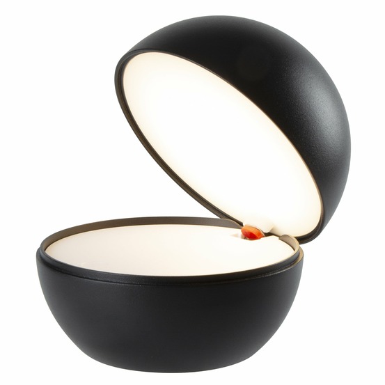 Lampe de chevet sans fil good night noir ø12cm