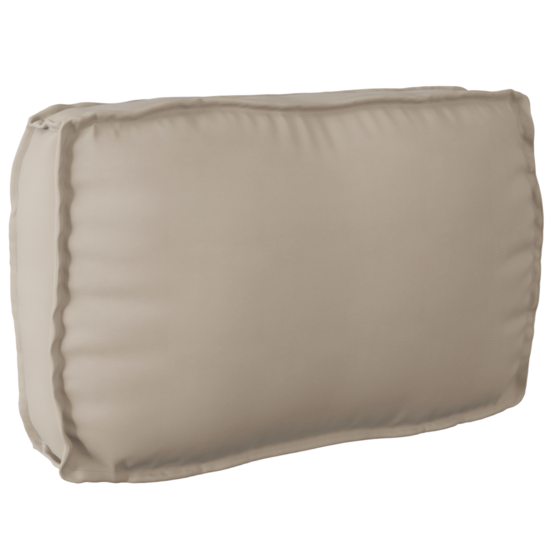 Coussin de palette pour dossier taupe 70x40x12 cm tissu oxford