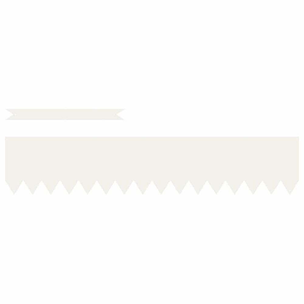 Bordure de pelouse 50 pc 100 x 0.05 x 20 cm blanc
