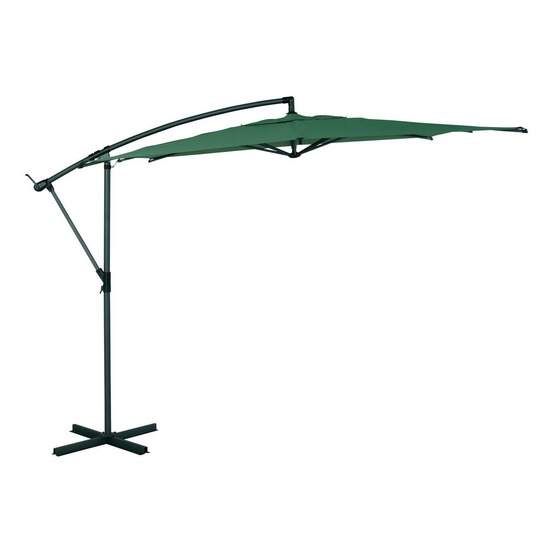 Parasol déporté carré manoa 2,5x2,5m vert olive