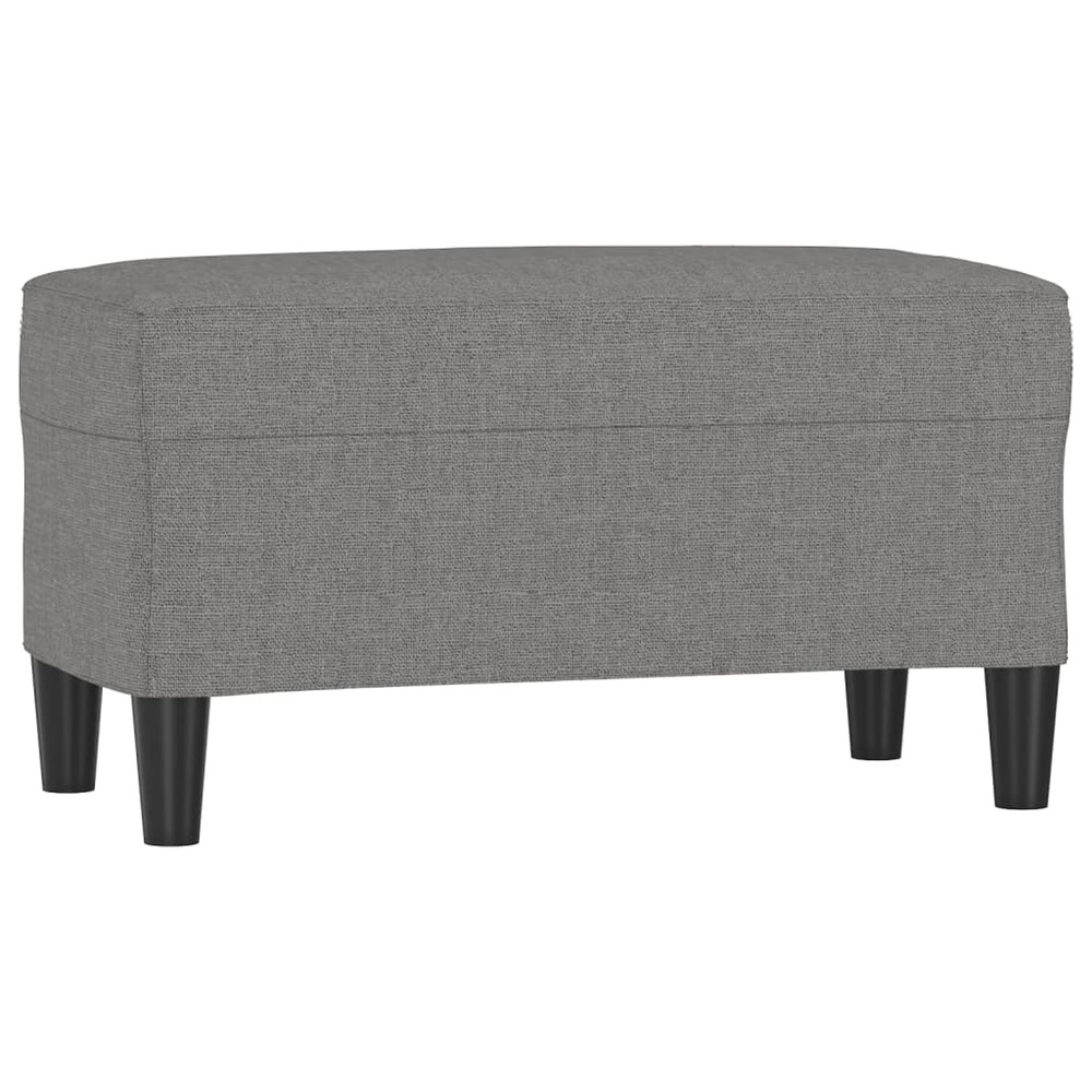 Banc gris foncé 70x35x41 cm tissu