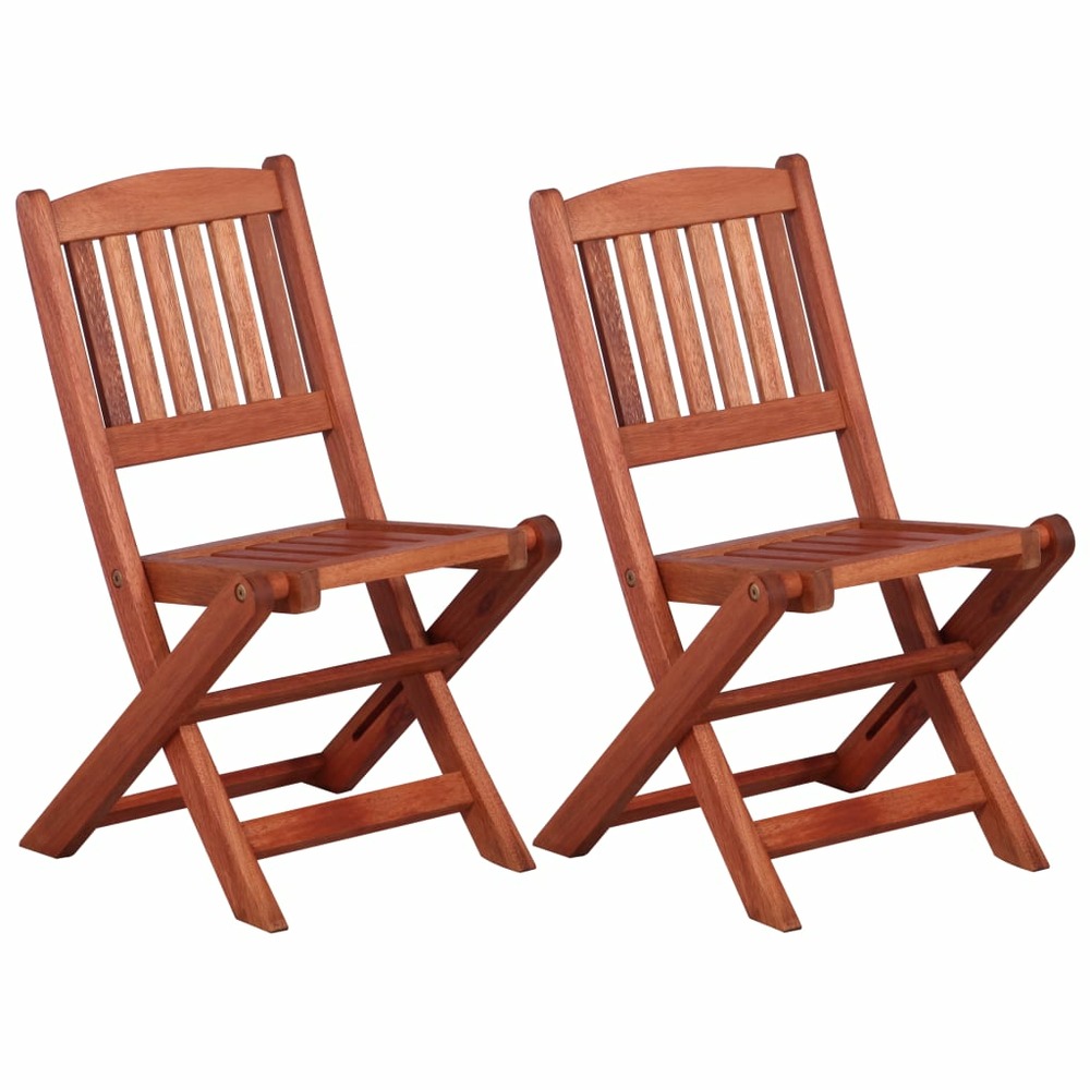 Chaises à manger pour enfants lot de 2 bois d'eucalyptus