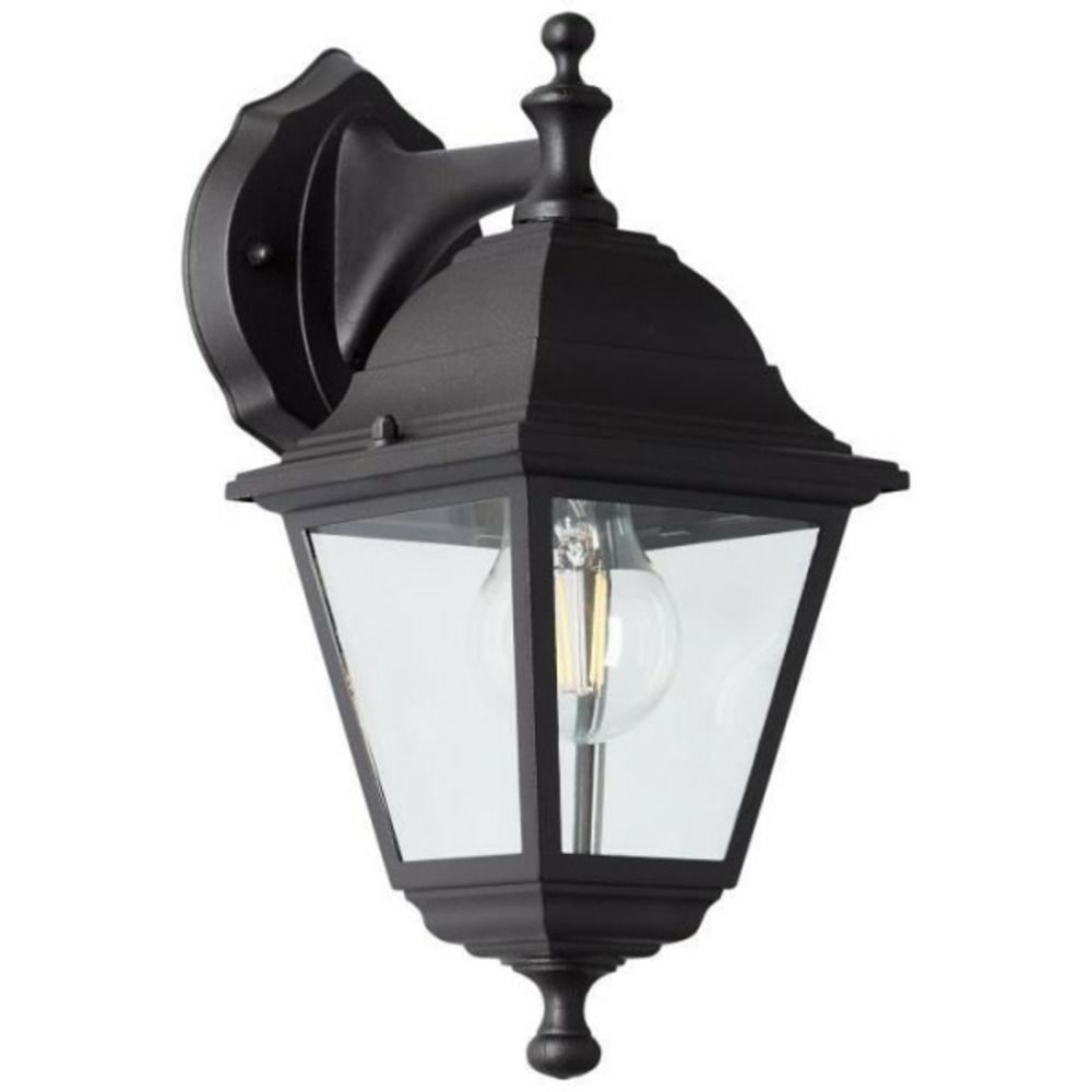 Applique extérieure descendante - - nissie noir - e27 1x60w