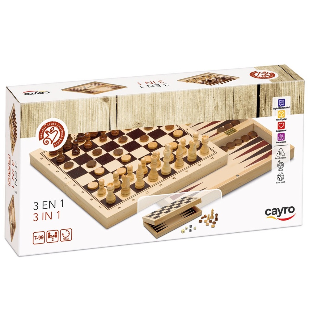 Échecs, dames et backgammon