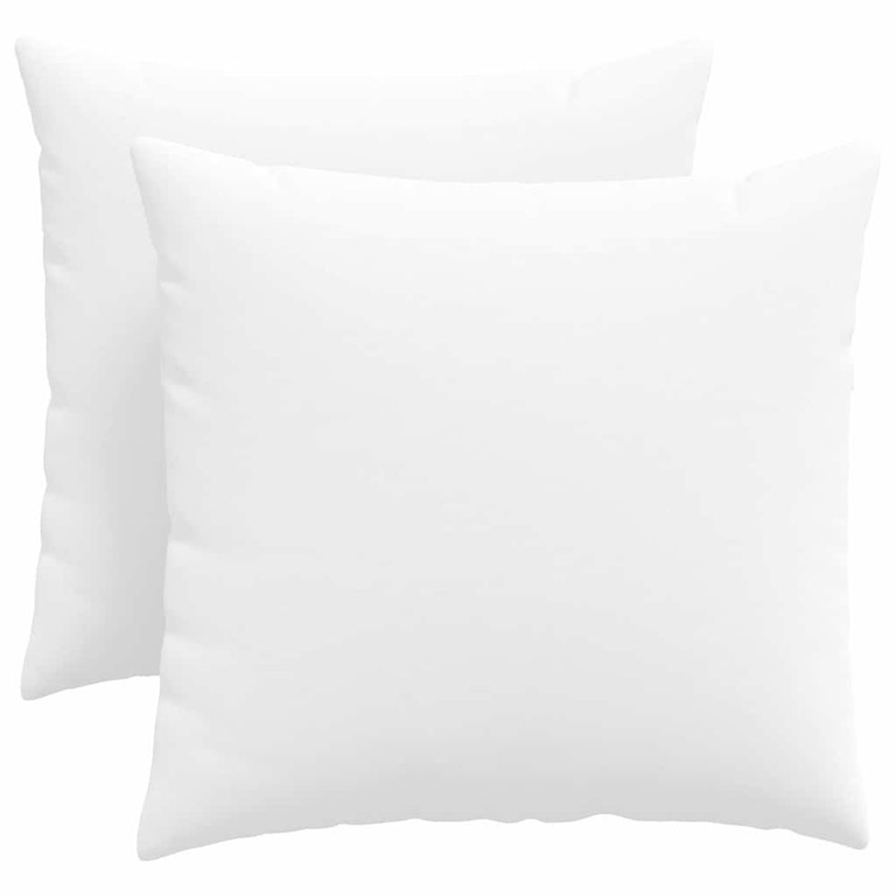 Coussins de canapé 2 pc tissu blanc 50 x 50 cm