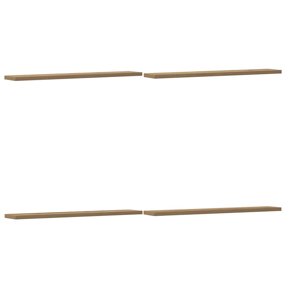 Panneau de bibliothèque 4 pcs chêne artisanal 60x10x1,5 cm