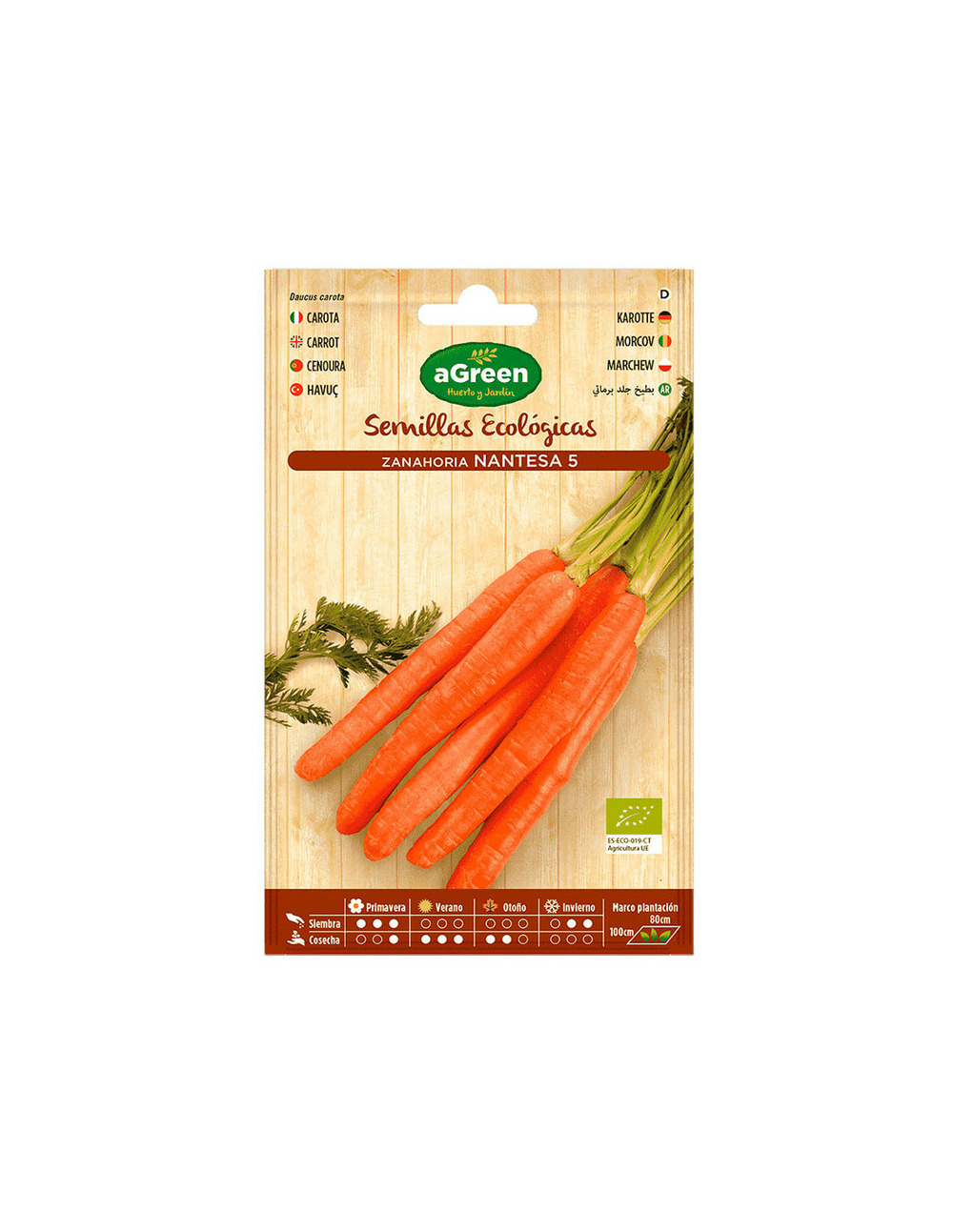 10 sachet eco seed nantesa agreen carotte