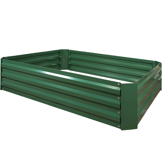 Jardinière surélevée en métal st helens home and garden gh530, revêtement antirouille, pour légumes, fruits, herbes, fleurs vert