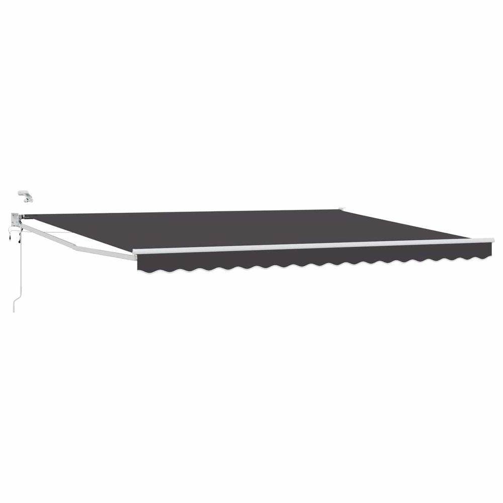Auvent rétractable électrique anthracite 4 x 2 m