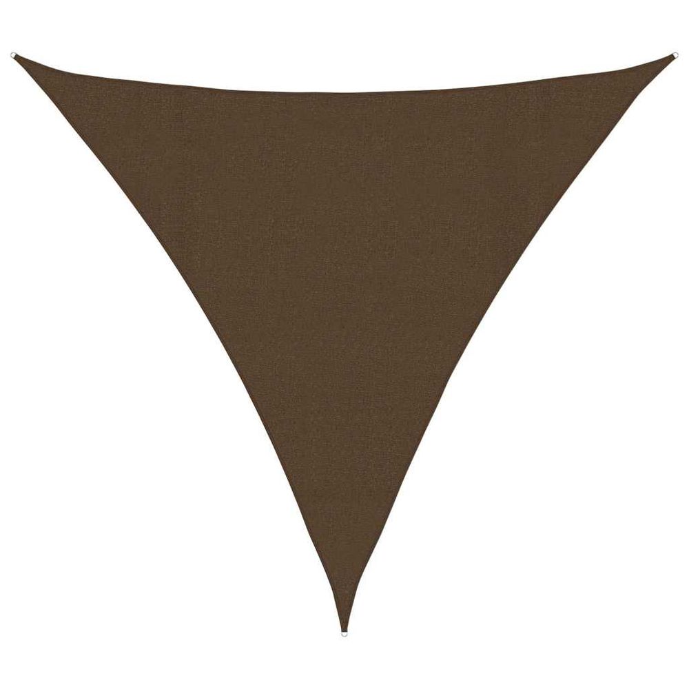 Voile d'ombrage 160 g/m² marron 4x4x4 m pehd