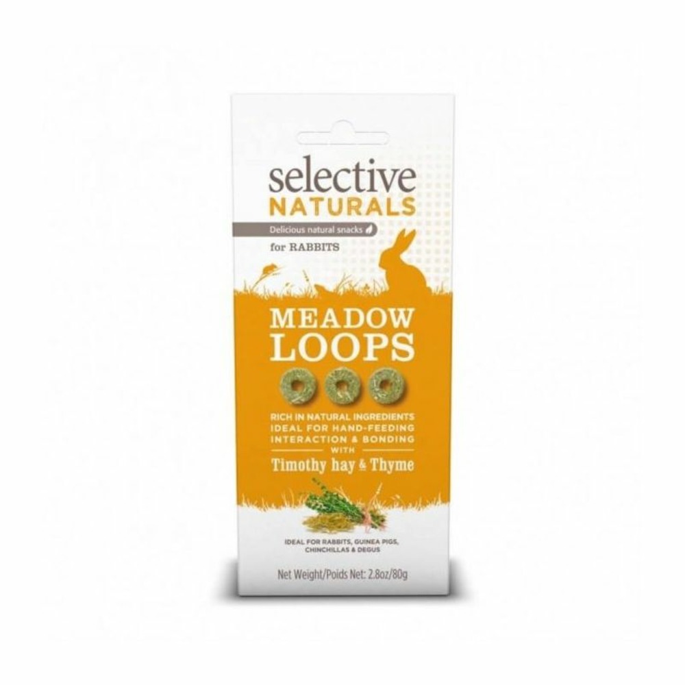 Friandises meadow loops lapins et rongeurs - selective 80 g