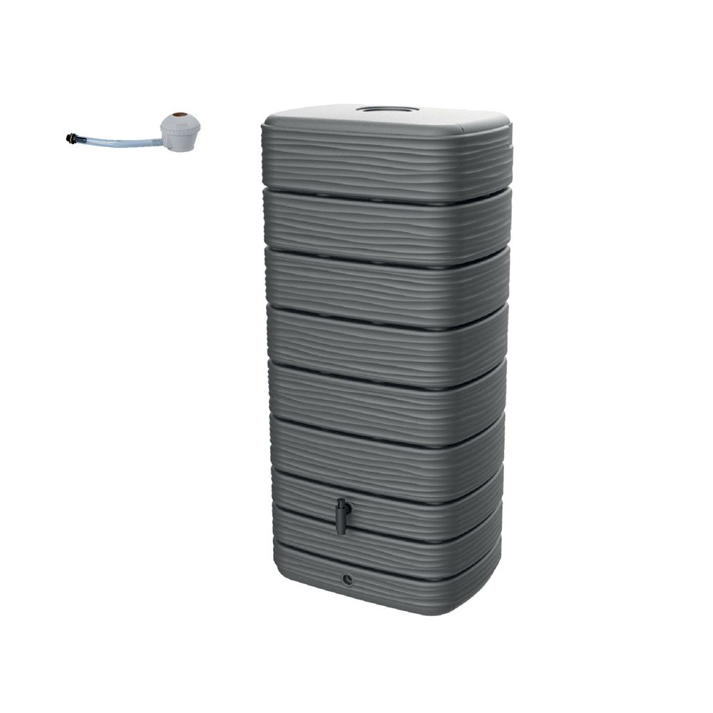Récupérateur d'eau recup'o 650l eda + kit collecteur