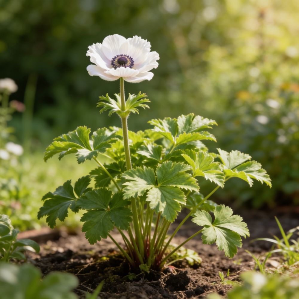 Anémone xhybrida ruffled swan 20cm godet 9cm - anemone
