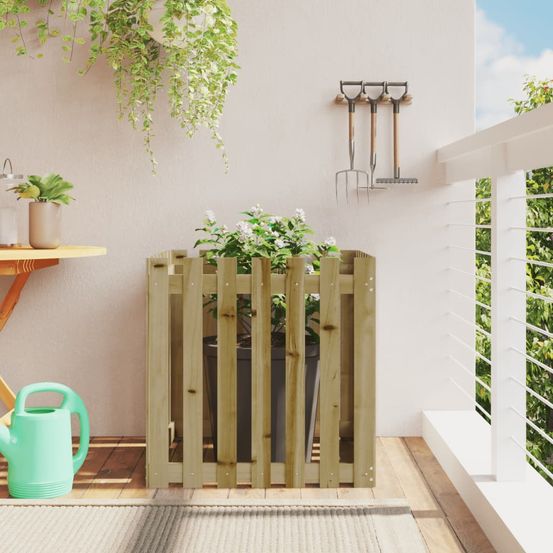 Bac à fleurs géant 70cm en pin traité haute résistance