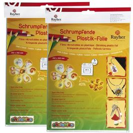 Rdanruy Lot de feuilles de plastique thermorétractable givré pour créations artisanales et clés en strass DIY Rdanruy Lot de feuilles de plastique thermorétractable givré pour créations artisanales et clés en strass DIY